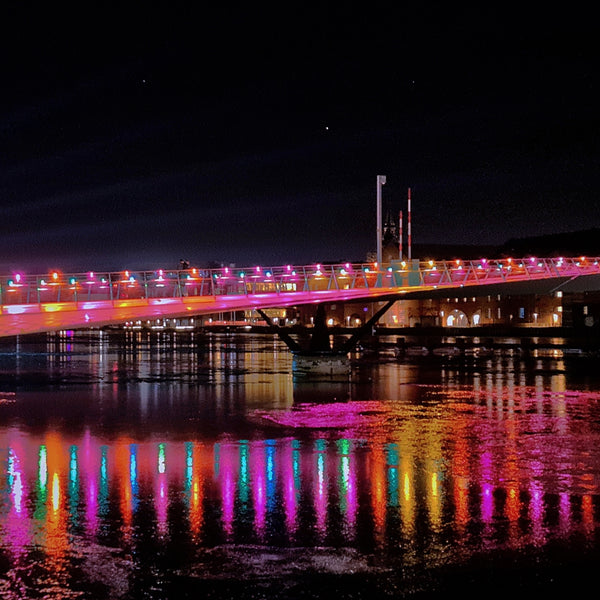 Bunte Lichter kleiner Bildausschnitt