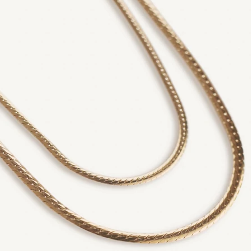 Kinn 14K Gold Mini Link Chain Bracelet