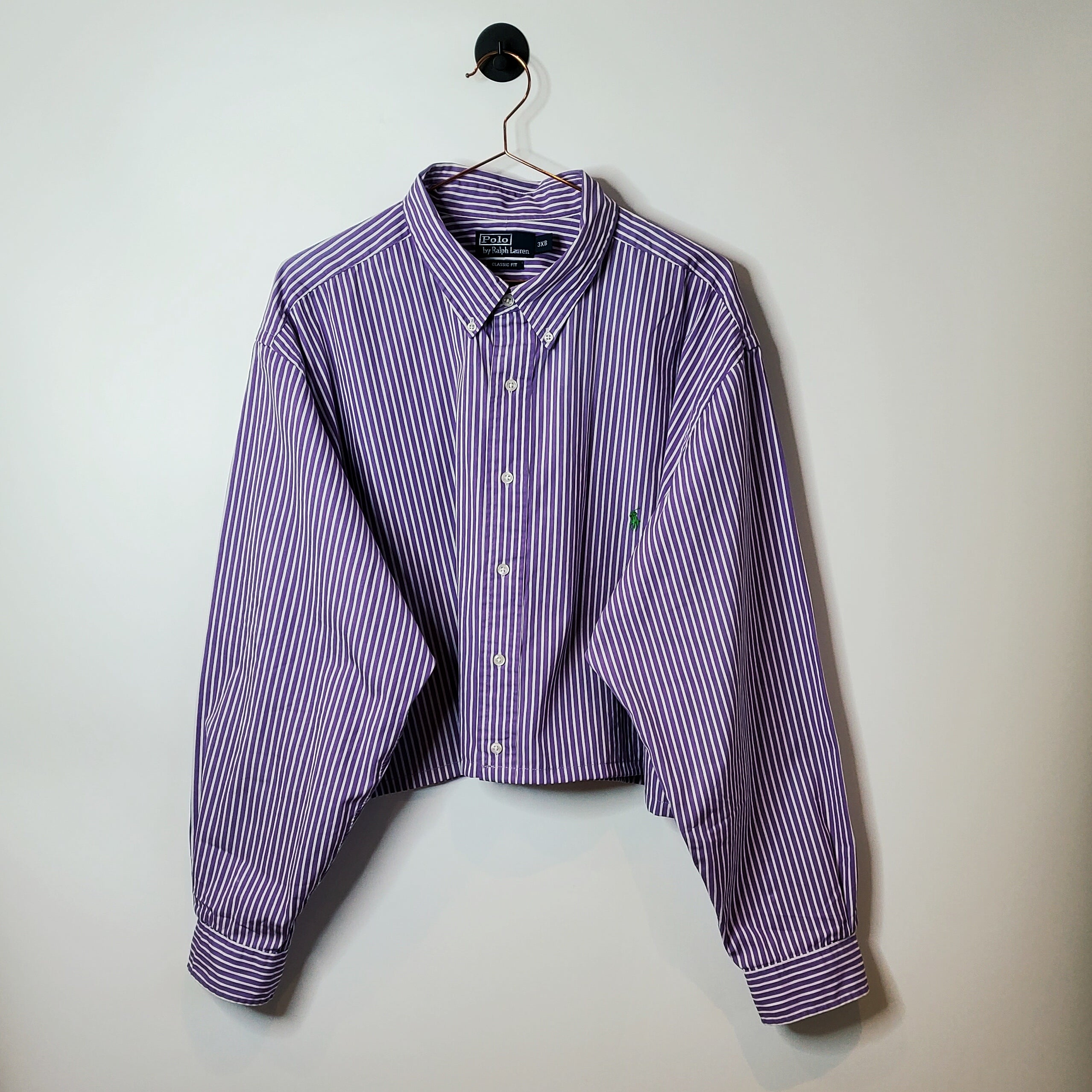 Reworked Vintage Striped Ralph Lauren Crop Shirt – Vintage Recovery