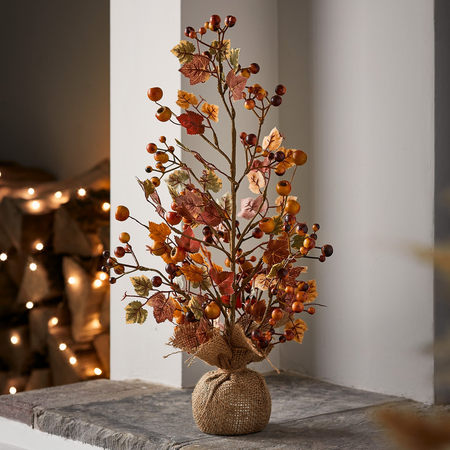 mini twig tree with lights