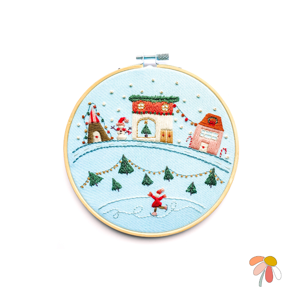 Image of Christmas Village Pattern Kit
