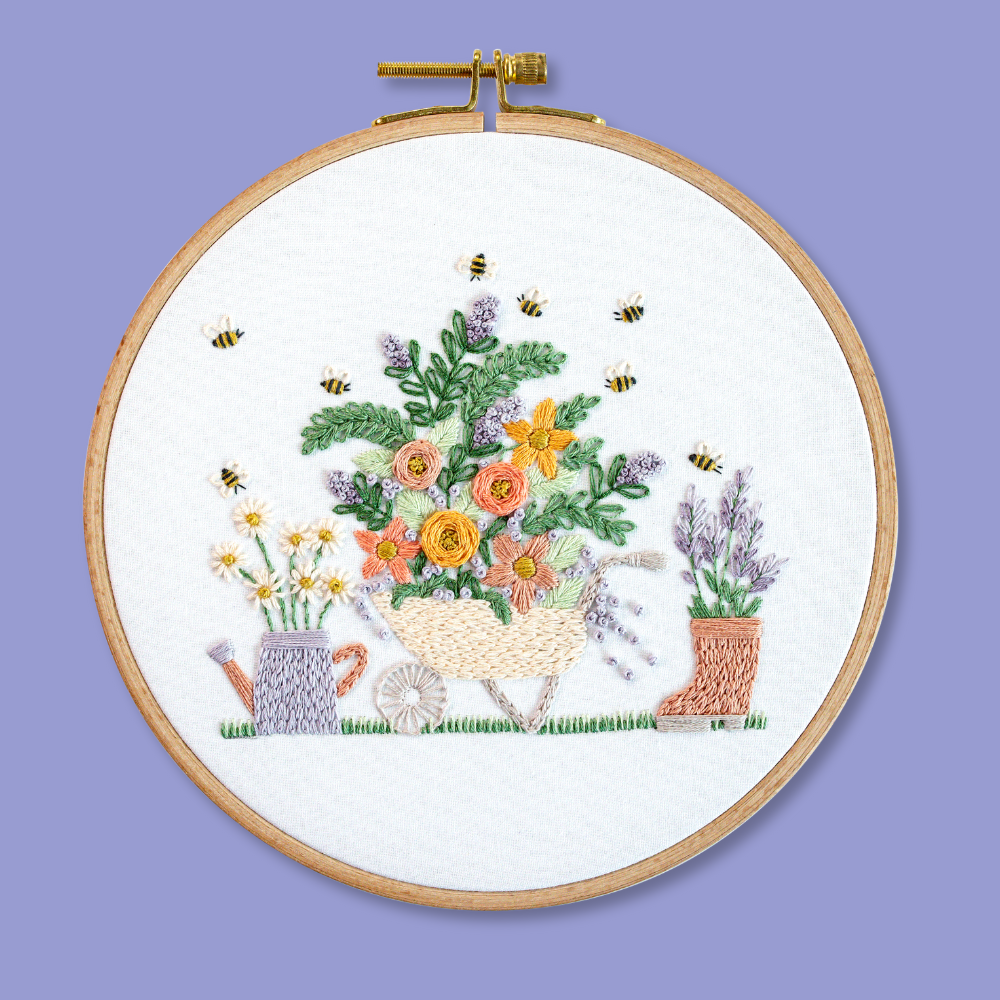 Image of The Gardening Bee Embroidery Kit
