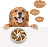 Slow Feeder Dog Bowl for Slow Down Eating and Anti-Chocking Fun Interactive Prevent Obesity Dog Supplies
