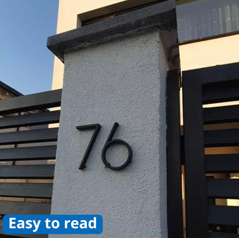 Floating House Numbers