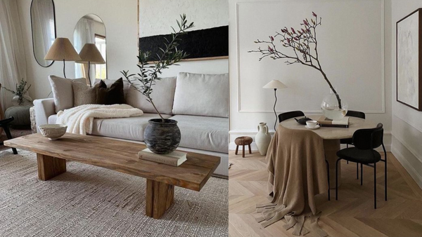 Japandi furnishing living room