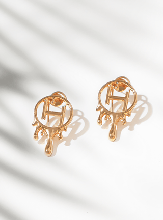 Louis Vuitton Monogram Wild Mini Hoop Earrings - Brown, Brass Hoop