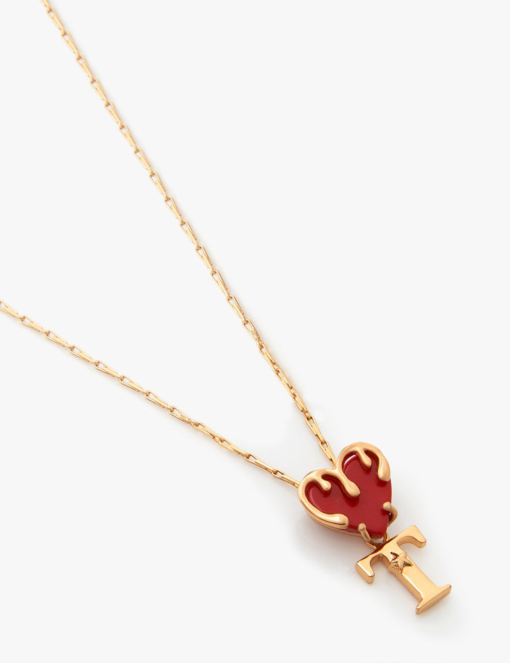 LOUIS VUITTON, a pir of 'Love letter' earrings and a necklace