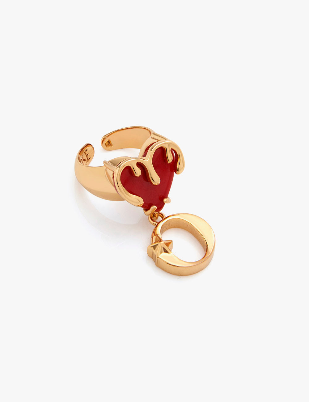 Buy Valentine gift Jewellery Stylish Heart Shape Golden Proposal i love you  Name Alphabet Letter Initial S Rings for girls women girlfriend Men Boys  Couples American diamond Crystal Gold Plated Ring Set