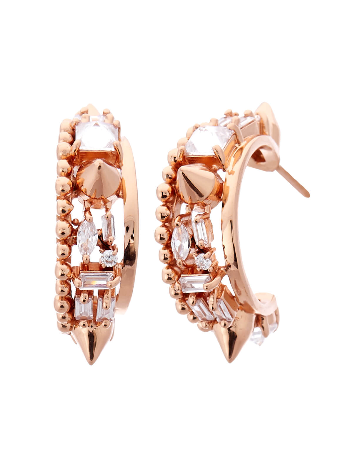 Buy Roberto Cavalli Rose Gold RC Zebra Hoop Earrings - Set of 2 Online At  Best Price @ Tata CLiQ