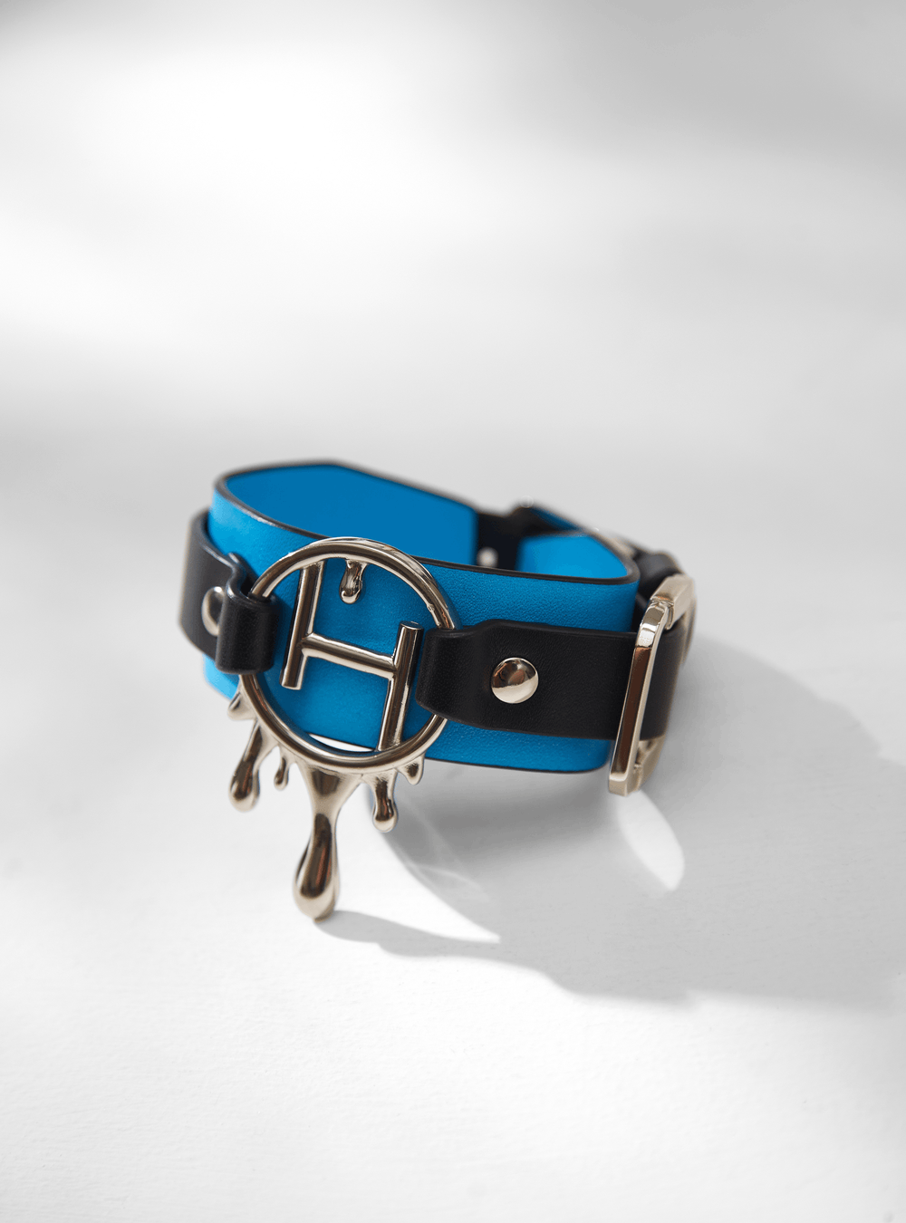 Bikkembergs Blue Leather Bracelet – buy at Poison Drop online store, SKU  46102.