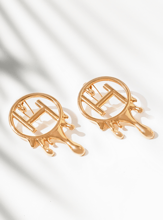 Louis Vuitton Wild V Hoop Earrings - Gold-Tone Metal Hoop