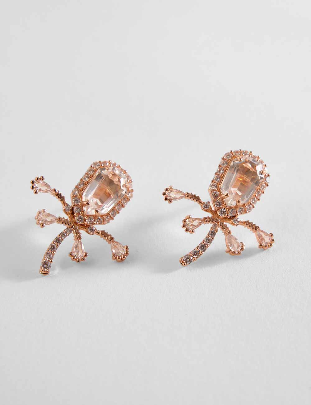 Le Cleo Drop Earrings in Vintage Rose – Outhouse Jewellery