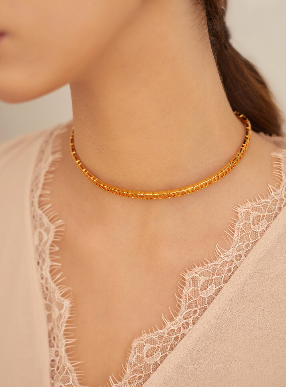 O.H Monogram Choker Necklace – Outhouse Jewellery