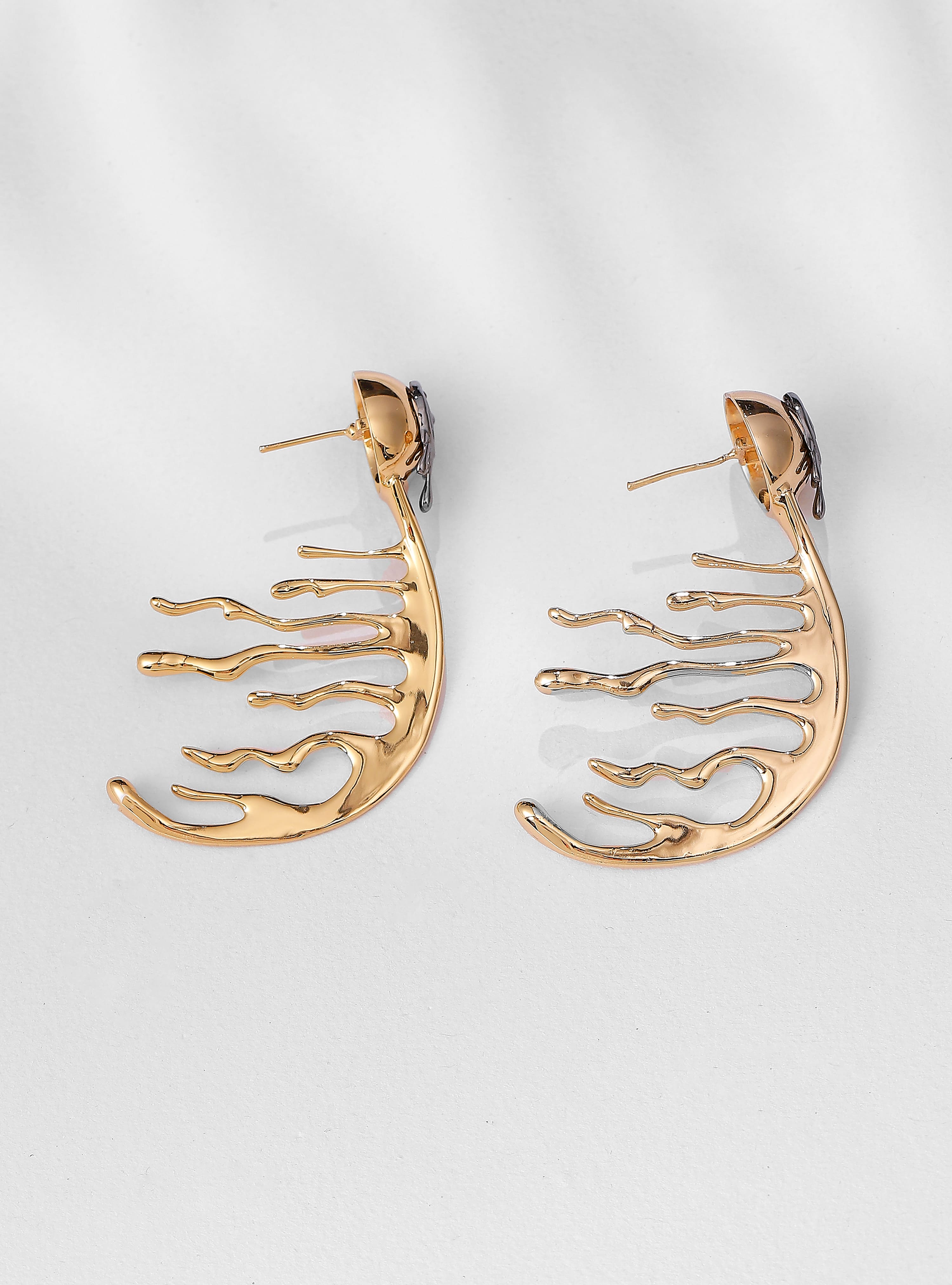 AYAMI Jewelry Rectangle Earrings gold | www.hima.am