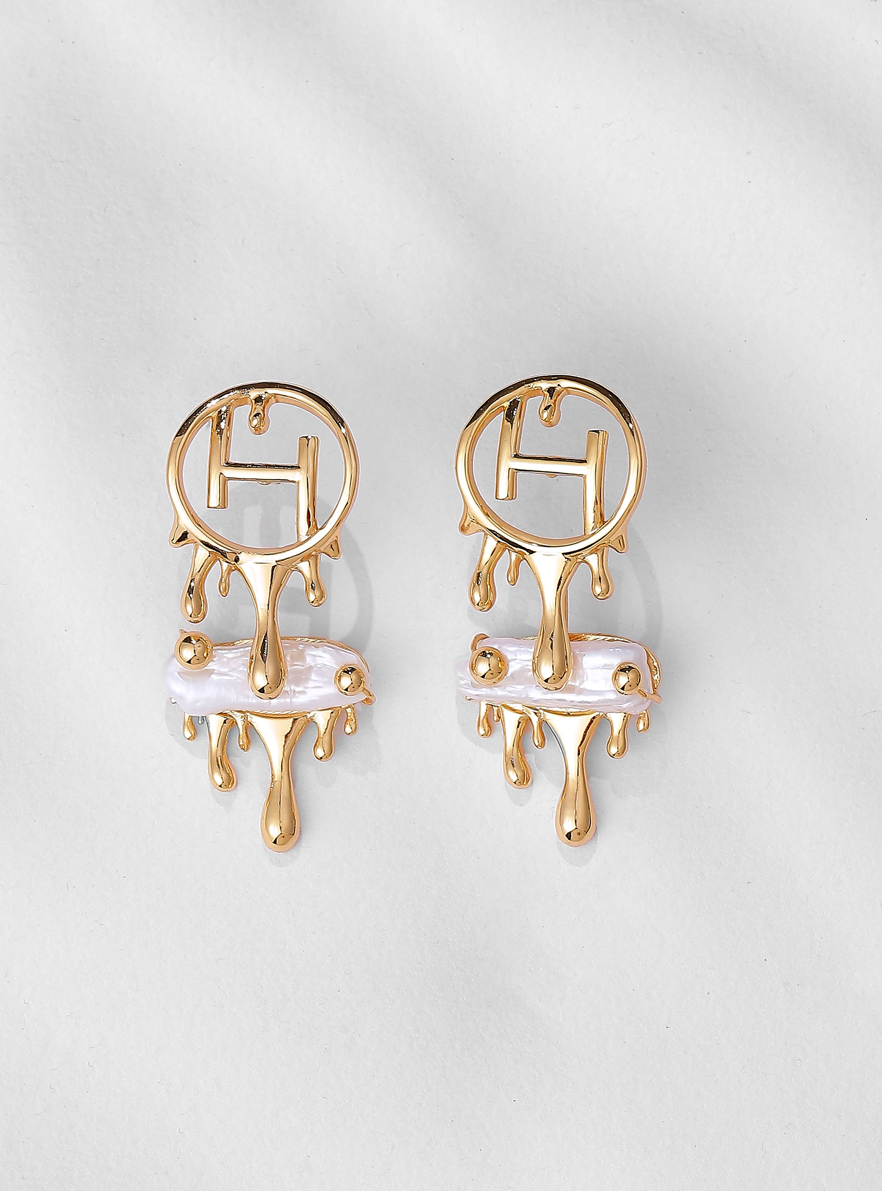 OH Poppi Dewdrop Statement Earrings – Outhouse Jewellery