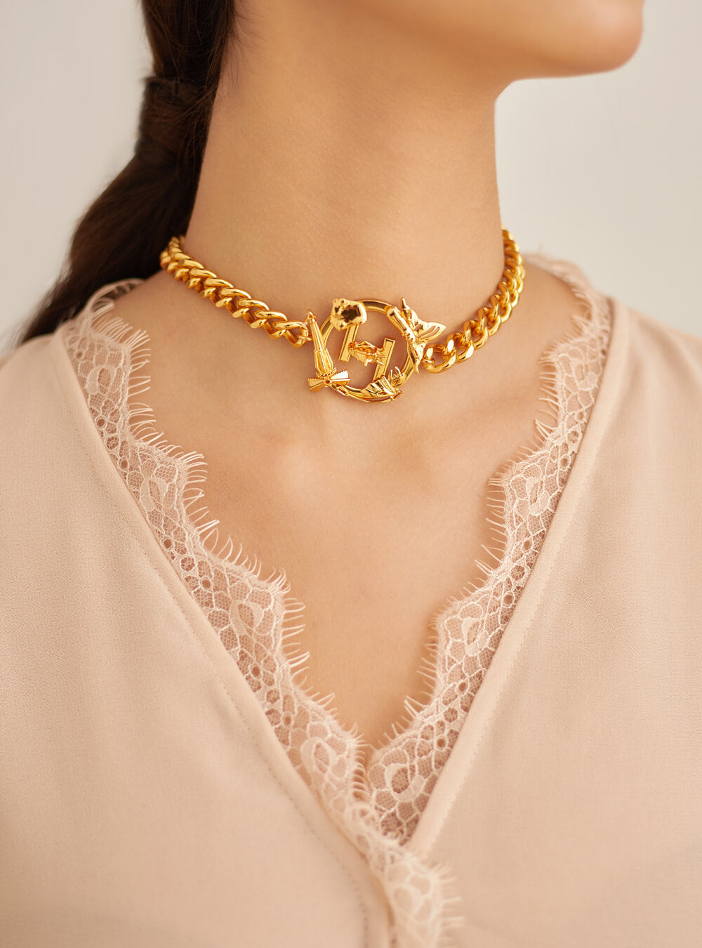 O.H. V Choker Necklace – Outhouse Jewellery