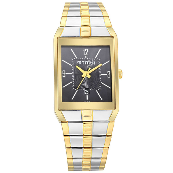Buy Titan Regalia Opulent White Dial Golden Stainless Steel Strap Watch  9441YM01 Online at Low Prices in India at Bigdeals24x7.com