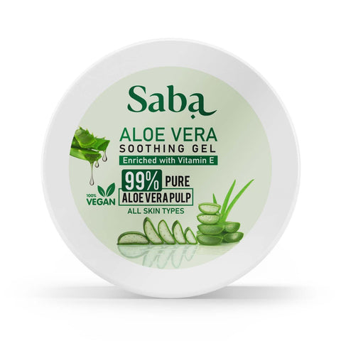 Best Pure Aloe Vera Gel from Saba personal care. It is Halal & vegan certified. Works great for psoriasis, eczema and other skin ailments. Can be used for both hair and skin.  