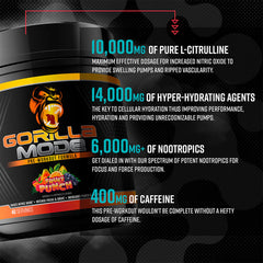 Gorilla Mind Gorilla Mode Pre Workout