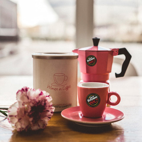 Cafetera Moka Vergnano Rosa