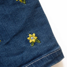 Load image into Gallery viewer, Blue Denim Embroidered Shorts
