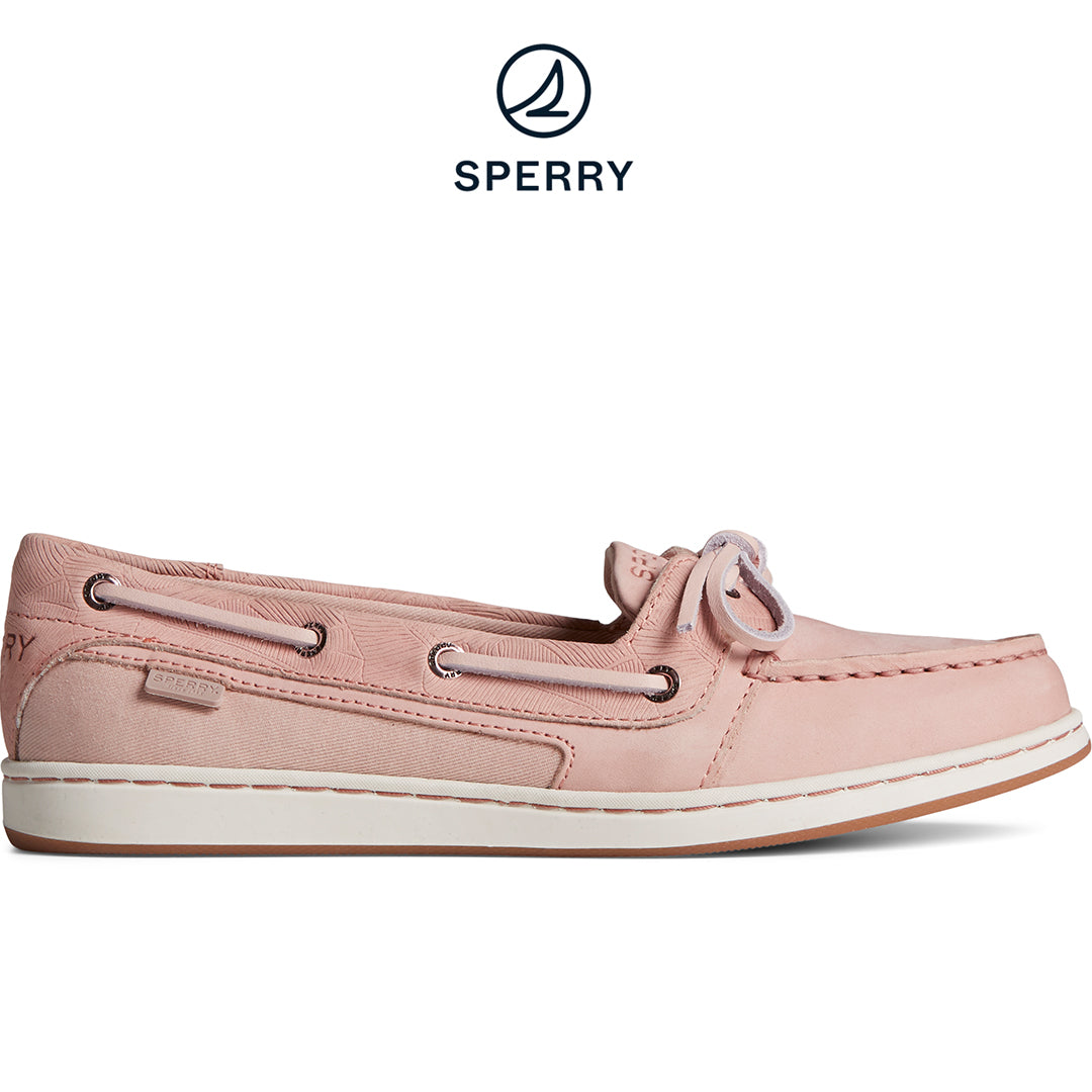 Women's Starfish Shimmer Boat Shoes - Offwhite (STS88618)