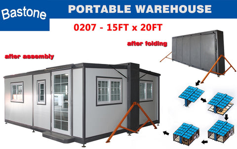 Bastone Mobile Expandable Prefab House 15ft x 20ft