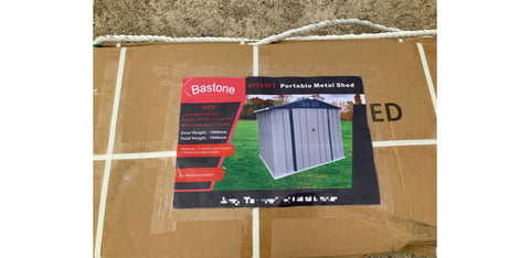 Bastone Portable Metal Shed 6'x8'