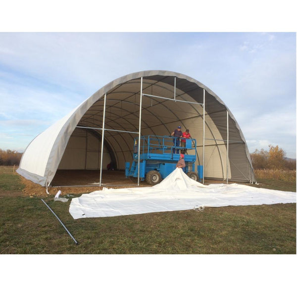 Gold Mountain Single Truss Arch Storage Shelter L40'xW80'xH20'