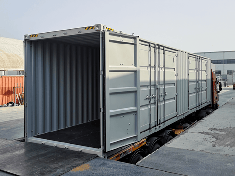 40ft High Cube Two Multi Doors Container with Logo Shipping