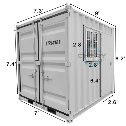 9ft Small Cubic Shipping Container Dimension