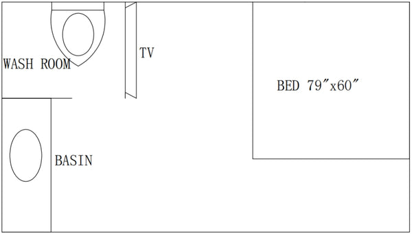 Apple Cabin 13ft internal structure