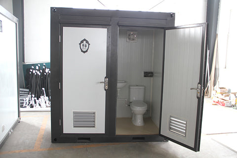 Bastone 2 Private Toilet Stalls Portable Restroom