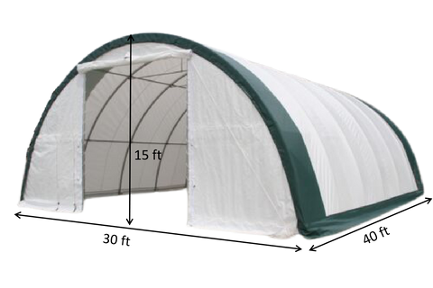 Gold Mountain Single Truss Arch Storage Shelter 304015