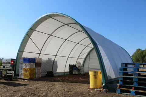 Gold Mountain Double Truss Arch Storage Shelter L20'xW30'xH12'