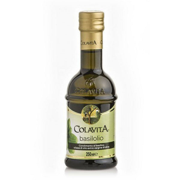 Dark Olive Green Colavita Basil Infused Extra Virgin Olive Oil 250ml