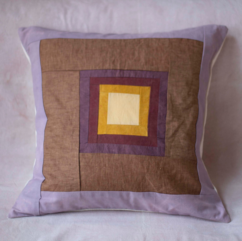 Golden Hour Albers Hand Dyed Quilted Pillow