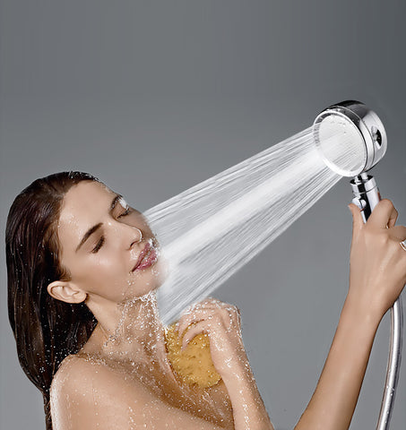Beautiful Girl Shower using shower head