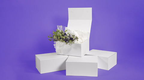 white magnetic gift box