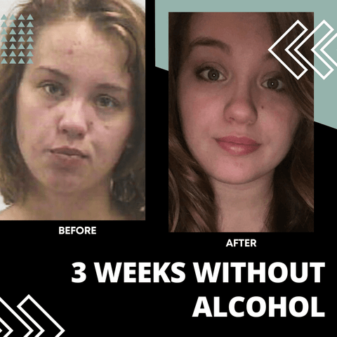 3 Weeks Without Alcohol Before and After