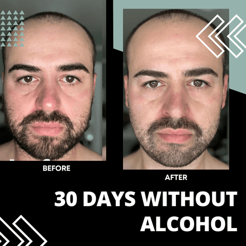 30 Days Without Alcohol Before and After