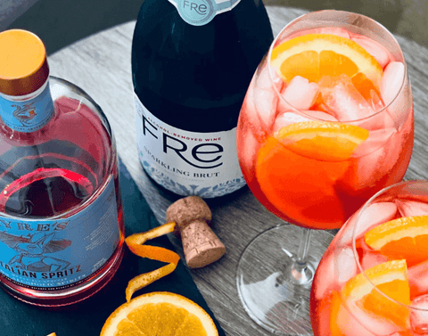 Aperol Spritz Non-Alcoholic Pregnancy Mocktail