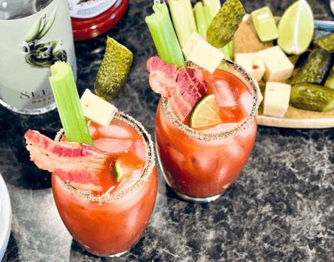 Bloody Mary Non-Alcoholic Pregnancy Mocktail