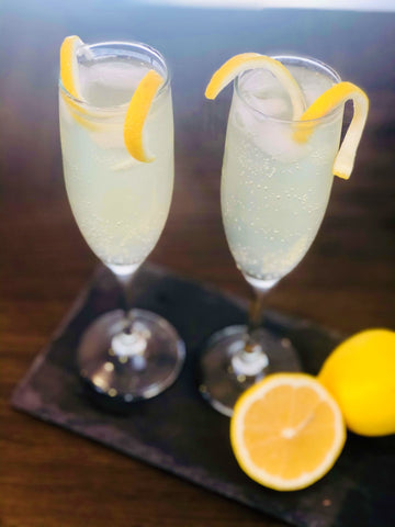 Finished Non-Alcoholic French 75 Drink