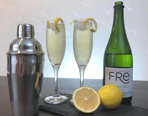 French 75 Non-Alcoholic Pregnancy Mocktail