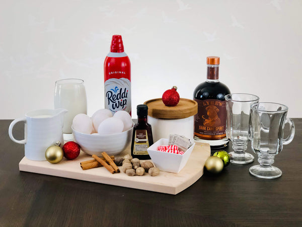 Ingredients for Alcohol-Free Eggnog Recipe