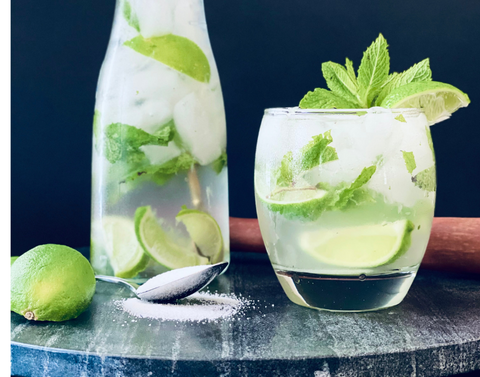 Virgin Mojito  Lime-Mint Spritzer - Our Best Bites