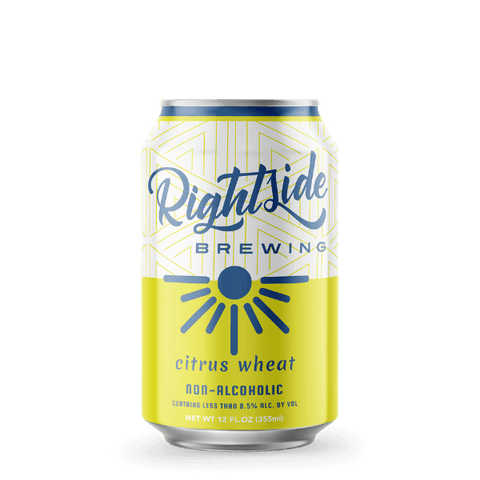 Rightside Brewing Citrus Wheat Non Alcoholic Beer