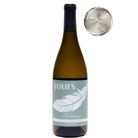 yours non alcoholic award winning chardonnay white wine