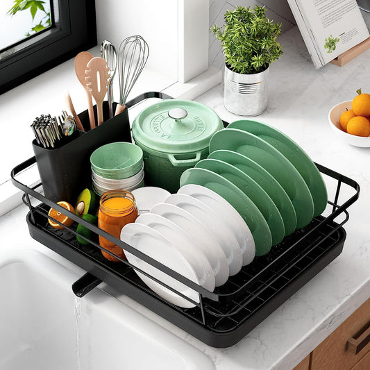 K-Cliffs Dish Drying Rack Kitchen Large 2 Tier Drainer Fit Large